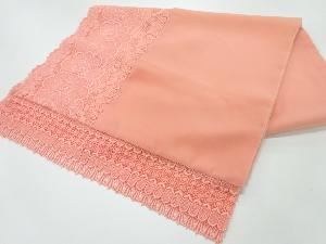 リサイクル　ビロードレース草花模様ショール